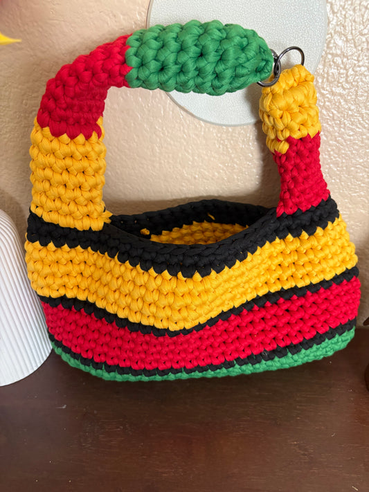 Large Motherland “2 Chain” Crocheted Handbag